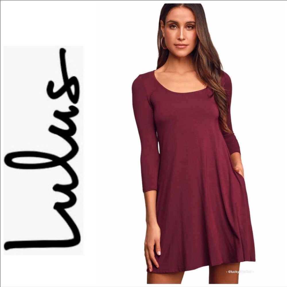 Lulu's Burgundy Dress